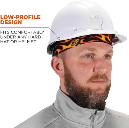 Miniatura 5 de Gorro de alto rendimiento Ergodyne Chill-Its 6630 para absorción de la humedad, color azul