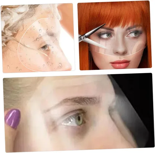 Miniatura 9 de GALPADA 50 protectores de ojos para corte de pelo, viseras de plástico transparente para uso en peluquerías, maquillaje y corte de cabello, diseño