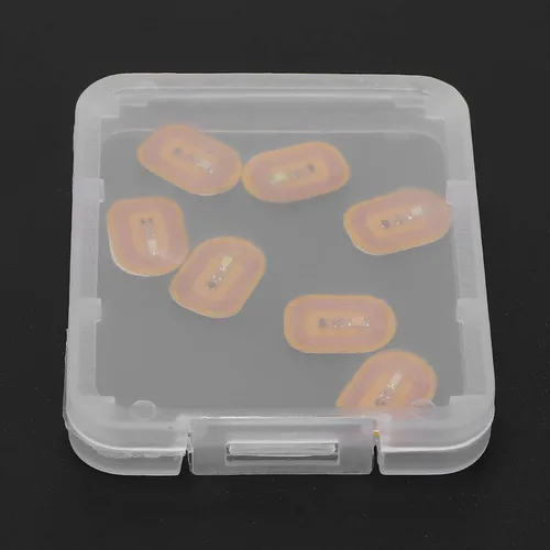 Miniatura 8 de NFC - Adhesivos para uñas, 7 unidades de calcomanías LED brillantes, material ABS, estilo moderno, color amarillo