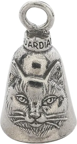 Miniatura 18 de Guardian Bell Animals Good Luck Bell w/Keyring & Black Velvet Gift Bag Motorcycle Bell Lead-Free Pewter Made in USA Pie Grande/Yeti