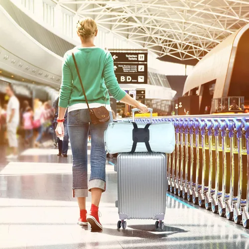 Miniatura 6 de Correas elásticas de equipaje para maletas, correas elásticas para equipaje de tamaño ajustable y accesorios elásticos de viaje, paquete de 2