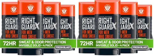 Miniatura 7 de Right Guard Xtreme Defense - Desodorante antitranspirante sólido invisible, aroma Fresh Blast, desodorante 5 en 1 en los que los hombres pueden
