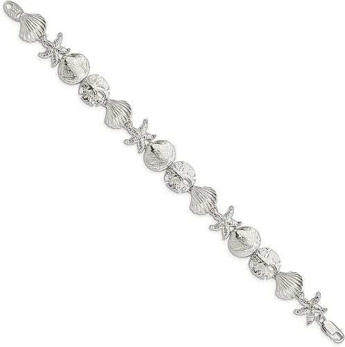 Miniatura 2 de Pulsera de plata de ley 925 con diseño de conchas marinas, joyería fina para mujer, regalos para ella, Shell