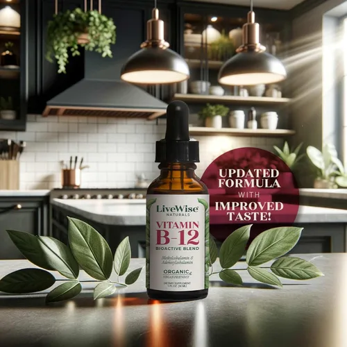 Miniatura 7 de Vitamina B12 Sublingual líquida – Gotas veganas de vitamina B12 líquida totalmente natural – Suplemento de adenosilcobalamina sin OMG