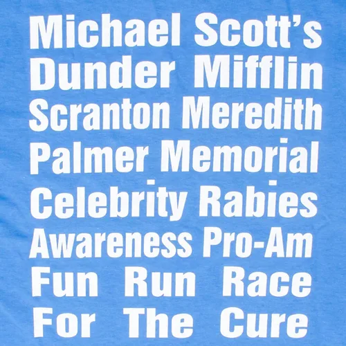 Miniatura 5 de The Office Michael Scott Fun Run Race Camiseta azul