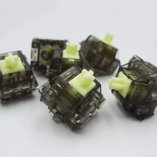 Miniatura 7 de DUROCK Interruptores lineales, serie L Lineales lisos, interruptor de teclado prelubricado de 5 pines para teclados mecánicos MX
