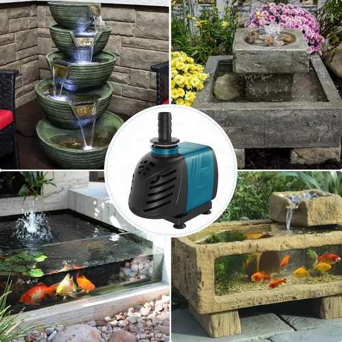 Miniatura 7 de Uniclife Bomba de agua sumergible y en línea de 550 GPH para acuario, 45 W, 6.5 pies de altura de elevación CA, 120 V, silenciosa, compacta, bomba