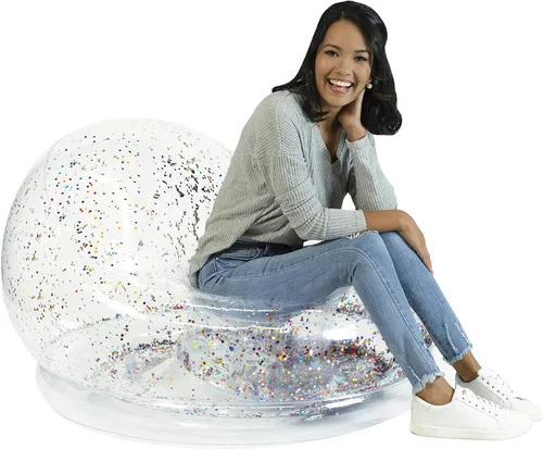 Miniatura 8 de Air Candy Silla inflable de piel sintética de Mongolia – Asiento de salón ultra suave para adolescentes y adultos – Alternativa acogedora, elegante