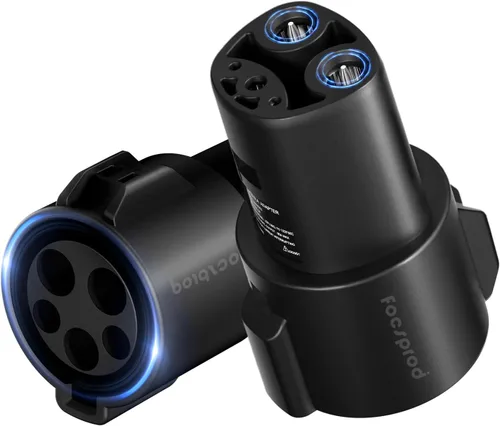 Miniatura 7 de FOCSPROD Adaptador de cargador J1772 a Tesla, Max 80A 250V de carga rápida J1772 a NACS Adaptador para Tesla Modelo 3/Y/X/S/Cybertruck Adaptador