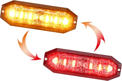 Miniatura 9 de UT01 Luz estroboscópica de emergencia para montaje en superficie, foco de advertencia [Clase SAE 1] [Doble color] [IP68] para vehículos
