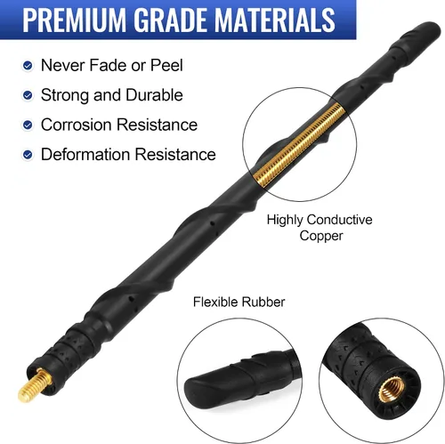 Miniatura 4 de VOFONO Antena de 33 cm Compatible con Ford Bronco 2021-2024, Antena Corta de Goma de Repuesto para Ford Bronco, Accesorios Bronco, No para Bronco