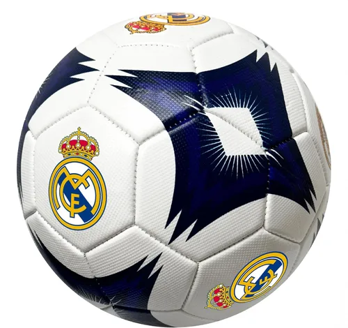 Miniatura 3 de Icon Sports Balón de fútbol del Real Madrid, para todas las edades - Tamaño 2, 4 y 5, balón blanco con licencia del R. Madrid