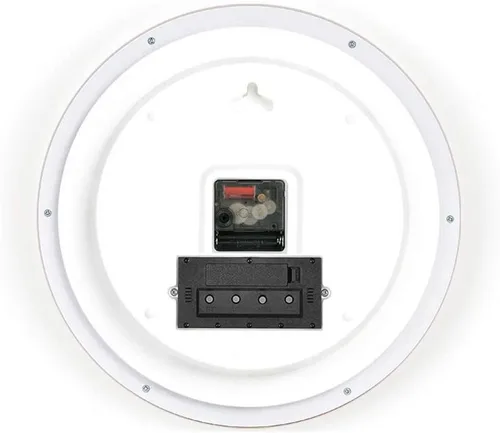 Miniatura 2 de Reloj de pared con calendario, silencioso de calidad sin tictac, funciona con pilas, 14 pulgadas/13.8 in, fácil de leer, hogar, oficina, escuela