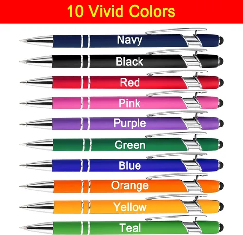 Miniatura 3 de 10 bolígrafos personalizados personalizados con nombre y texto, bolígrafos personalizados con punta de lápiz digital grabado, regalo para mujeres