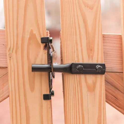 Miniatura 6 de JIAHOO Pestillo de puerta de montaje en poste para valla de madera, hardware de cierre automático resistente para puerta de piscina/jardín