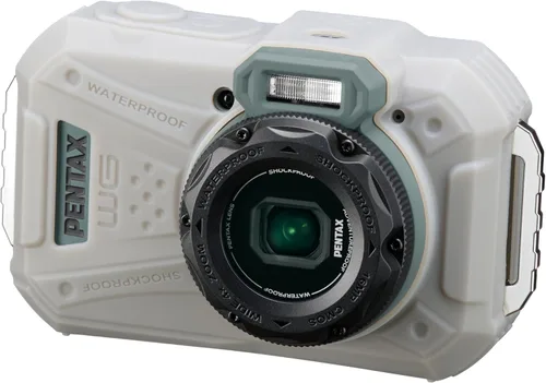 Miniatura 3 de Cámara digital compacta impermeable PENTAX WG-1000 Oliva, diseñada para fotografía casual al aire libre y bajo el agua, resistente al agua hasta una