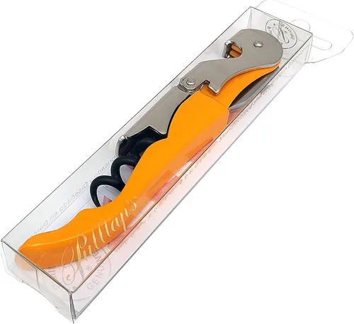 Miniatura 4 de Pulltap's - Sacacorchos genuino clásico 500 para camarero – Llave de vino con doble bisagra y cortador de papel de aluminio con bisagra – Diseño