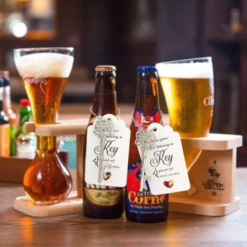 Miniatura 4 de 60 abridores de botellas con llave a granel, recuerdos de boda para invitados, abrebotellas con llaves de esqueleto vintage, regalos de boda