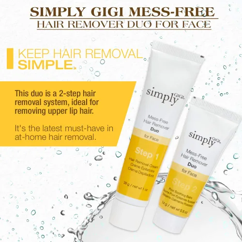 Miniatura 4 de Gigi Crema depilatoria facial sin desorden y bálsamo calmante dúo, para todo tipo de piel, 2 piezas