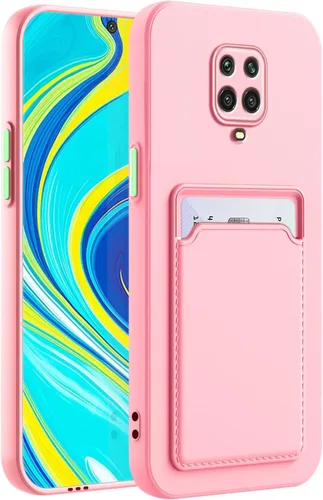 Miniatura 15 de Funda para Redmi Note 9 Pro, Redmi Note 9s con ranura para tarjetas de crédito, TPU suave silicona TPU resistente a los arañazos delgada ranura