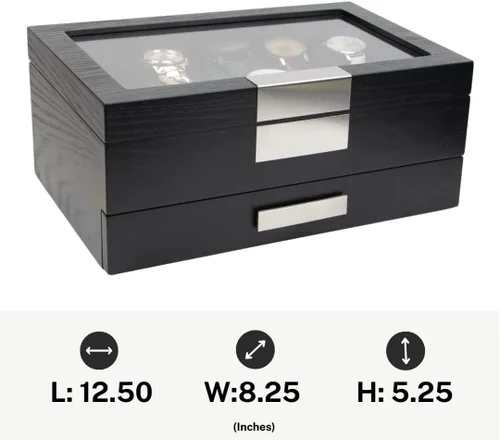 Miniatura 6 de Decorebay Busy Man - Vitrina de lujo y organizador de joyas para hombre