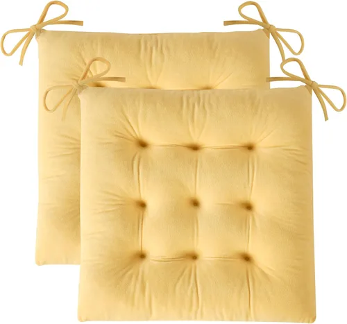 Miniatura 33 de OVOV 1 paquete de cojines para sillas de comedor, cojines de asiento suaves para sillas de escritorio de cocina, cojines cuadrados para sillas