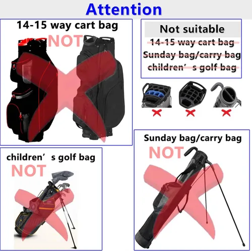 Miniatura 4 de Funda para bolsa de golf/funda de lluvia duradera de nailon 1680D impermeable y antipolvo, se adapta a la mayoría de bolsas de golf de 8.5 a 9