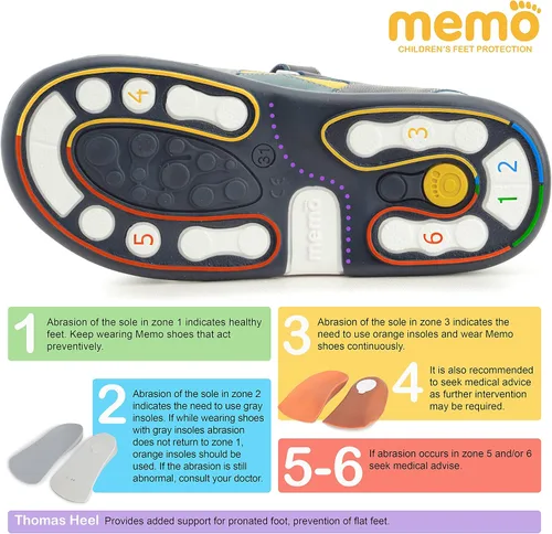 Miniatura 3 de Memo Alex - Botas de piel ortopédicas correctivas para niños (niños pequeños)