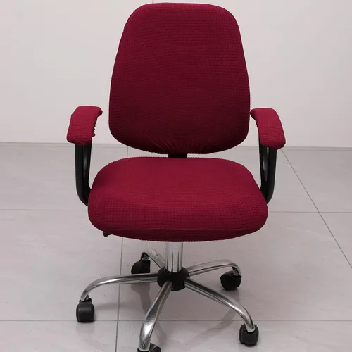 Miniatura 4 de Melaluxe Funda para silla de oficina con fundas para reposabrazos, funda elástica universal para silla de escritorio, fundas para silla