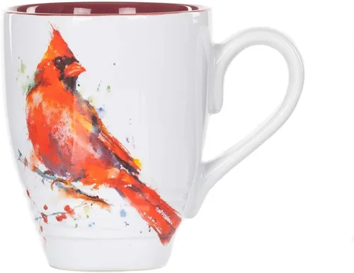 Miniatura 8 de Dean Crouser colección de taza de porcelana con diseño de acuarelas, 16 onzas, Hummingbird