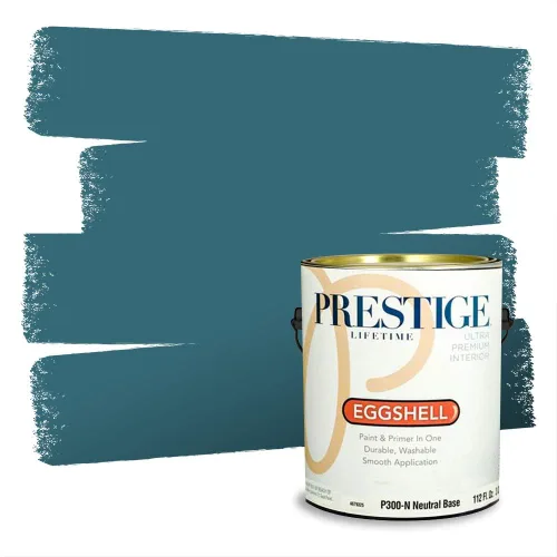 Miniatura 1625 de Pintura Exterior + imprimación PRESTIGE, todo-en-uno, 1 galón, acabado mate, color comparable al Valspar* Royal Gray* VS151-Gris real