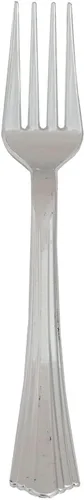 Miniatura 6 de Efavormart - Juego de 125 tenedores de plástico resistentes Chambury de 7 pulgadas, cubiertos de plástico para bodas, cumpleaños, ocasiones de lujo
