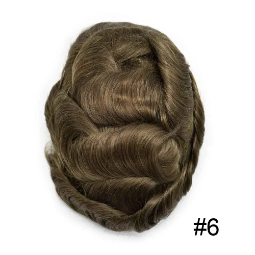 Miniatura 2 de LYRICAL HAIR Toupee - Sistema de cabello humano de repuesto para hombre, peluca de encaje francés para hombre, línea capilar natural