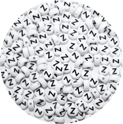 Miniatura 8 de Cuentas cuadradas de letras acrílicas de 0.236 x 0.236 pulgadas, cuentas A del alfabeto para pulseras, joyería, llavero DIY, 100