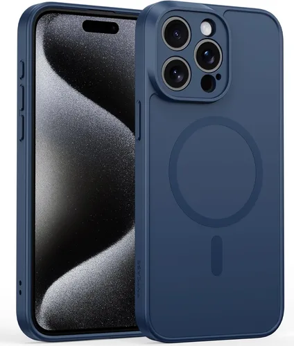 Miniatura 1744 de FNTCASE Funda para iPhone 13 Pro-Max: Fundas magnéticas transparentes compatibles con Magsafe Slim anti amarillamiento protección contra caídas