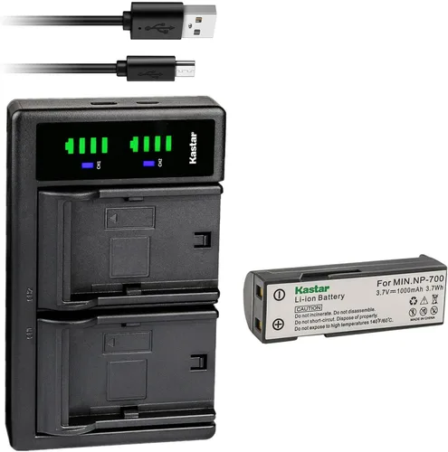 Miniatura 8 de Kastar LTD2 - Cargador de batería USB de repuesto para Konica Minolta NP-700 NP700, Konica Minolta Dimage X50, Konica Minolta X60, Konica Minolta