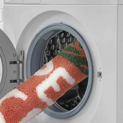 Miniatura 8 de Alfombra de baño de durazno melocotón, alfombra de baño de frutas de durazno para sala de estar y dormitorio, alfombra antideslizante lavable