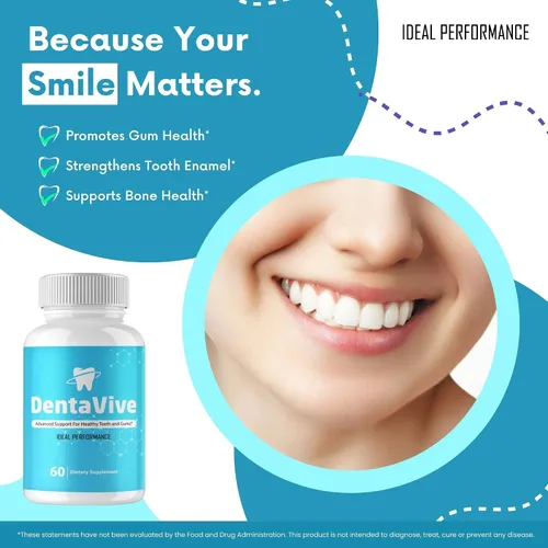 Miniatura 5 de Dentavive Capsules, píldoras oficiales de suplemento de salud oral Denta Vive - Máxima fuerza, todo natural para la salud de las encías, dientes
