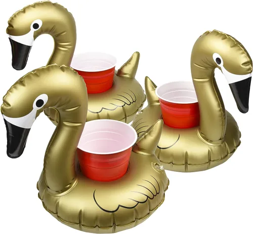 Miniatura 13 de GoFloats Inflatable Pool and Hot Tub Drink Holders (3 Pack) (Choose - Unicorn, Flamingo, Palm Tree and More)