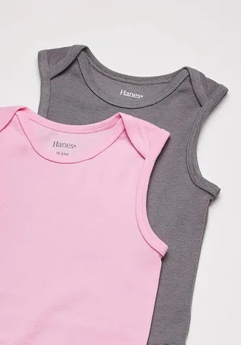 Miniatura 4 de Hanes Body unisex para bebé sin mangas Ultimate Flexy para niños y niñas paquete de 5