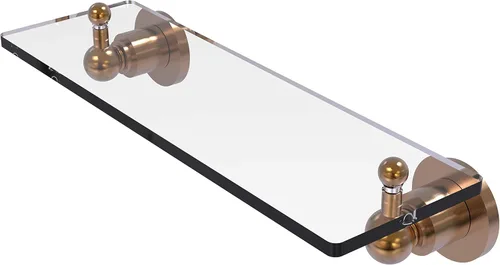 Miniatura 24 de Allied Brass AP-1/16 Astor Place - Estante de cristal con bordes biselados, color negro mate Mate negro