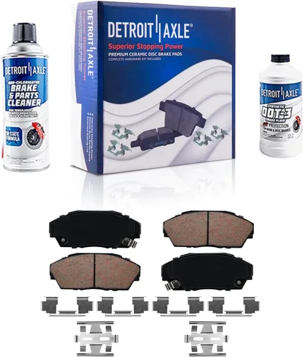 Miniatura 28 de Detroit Axle - Kit de freno trasero para Chrysler Town & Country Dodge Grand Caravan VW Routan, repuesto de pastillas de freno de cerámica