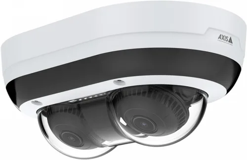 Axis Communications P4707-PLVE Serie P47 Cámara panorámica de doble sensor, resolución de 1920p, seguridad al aire libre (02416-001)