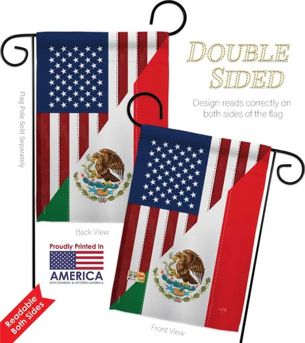 Miniatura 5 de Juego de banderas de la amistad de Estados Unidos y México, juego de banderas regionales de Estados Unidos, alianza mundial, país, área particular