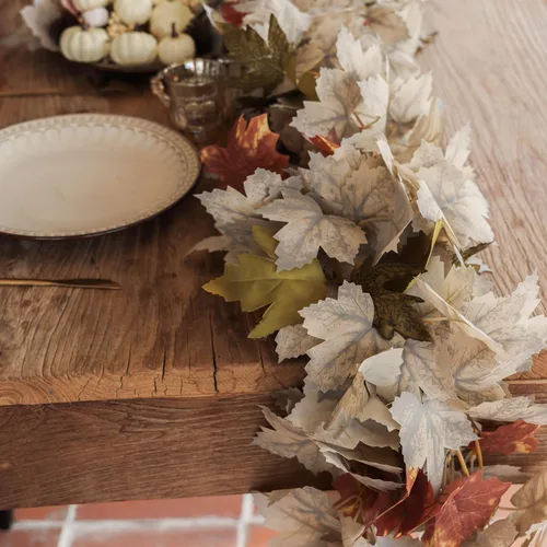 Miniatura 8 de PARTY JOY Guirnalda de Hojas de 6 Piezas, 5.6 Pies Guirnalda de Halloween Hoja de Arce Artificial Otoño Colgante Enredaderas de Otoño Decoraciones