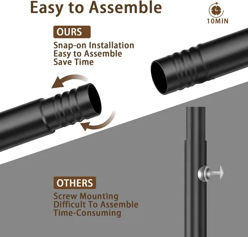 Miniatura 4 de Perchero de doble barra para colgar ropa, portátil, con ruedas, perchero de metal resistente con estantes dobles para dormitorio, lavandería, sala