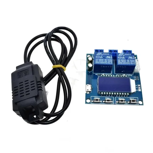 Miniatura 6 de SHT20 Humidity Temperature Controller DC 12V 0-100% RH -20-60 Celsius Digital Display 2-Channel Relay Module