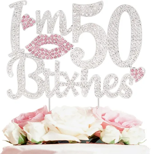 Miniatura 31 de ¡Soy el topper de pastel de cumpleaños número 15 divertido en oro y rosa con strass - ¡Feliz cumpleaños número 15, saludos a los quince años!