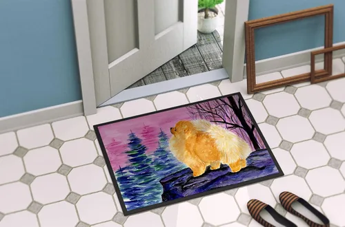 Miniatura 4 de Caroline's Treasures SS8606MAT - Felpudo Pomerania de 18 x 27 pulgadas, para interiores y exteriores, para entrada, antideslizante, lavable, de pelo
