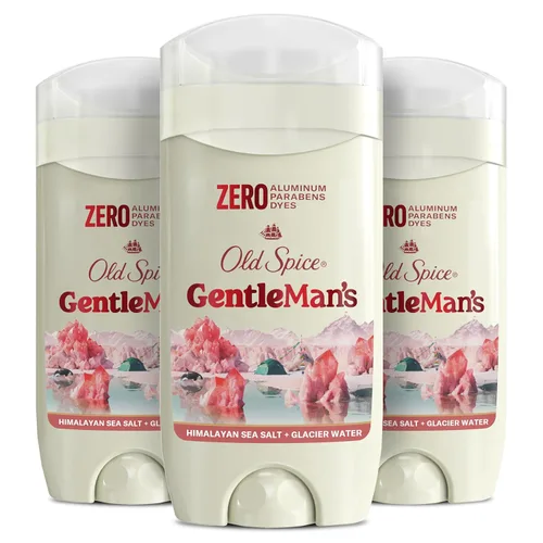 Old Spice GentleMan's - Desodorante de tacto seco sin aluminio para hombres, frescura duradera 24/7, suave para la piel con acondicionadores para la